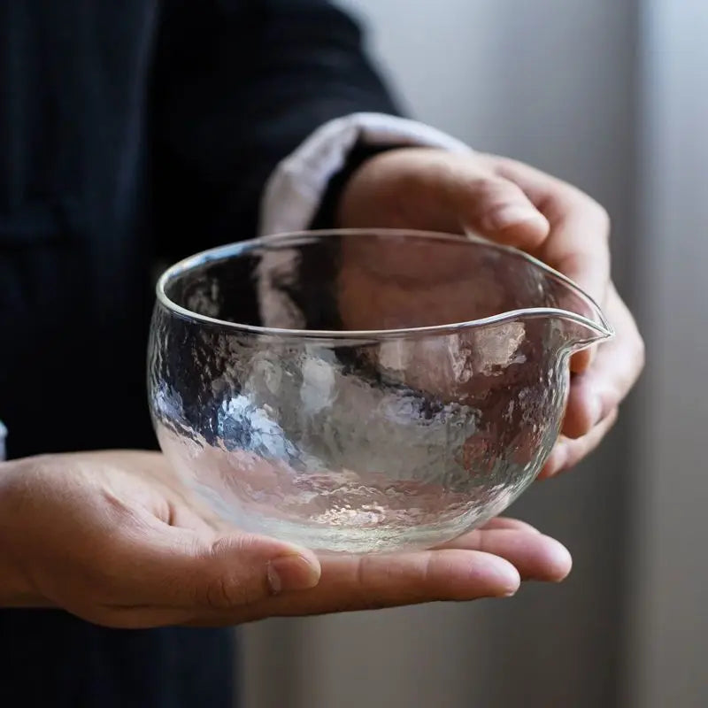 Glass Matcha Bowl with Spout