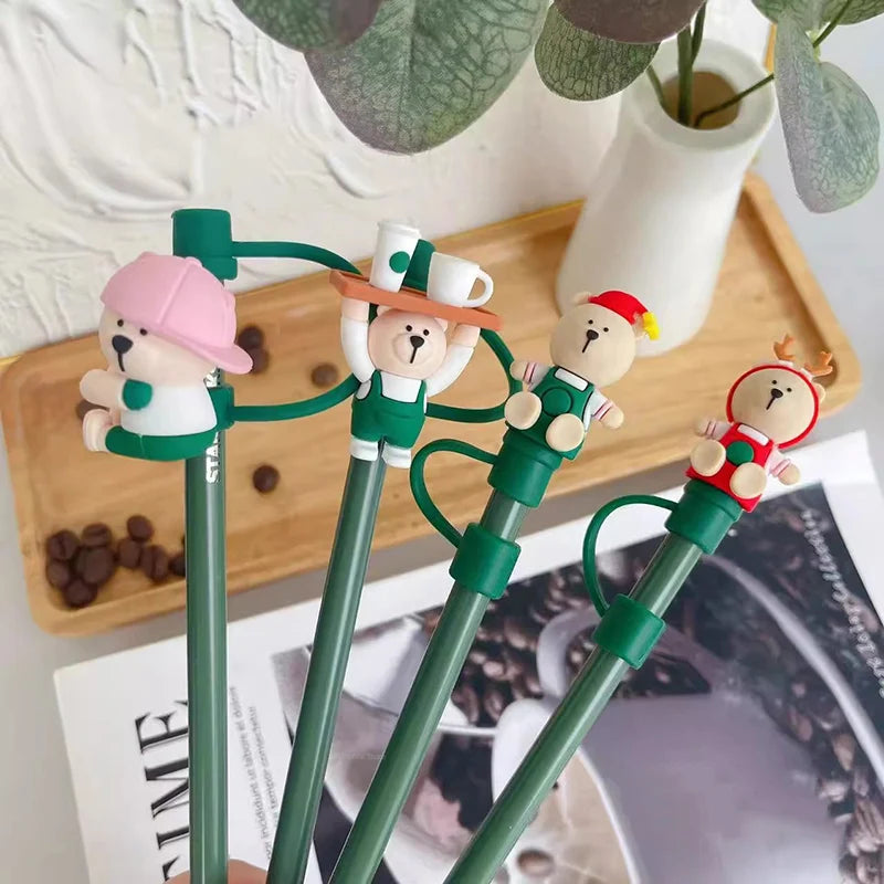 Cute Bear Straws