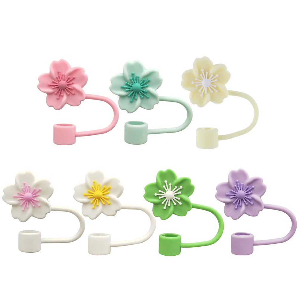 Flower Straw Toppers