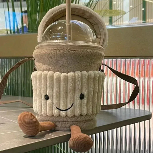 To-go Cup Holder Smiley Plushie