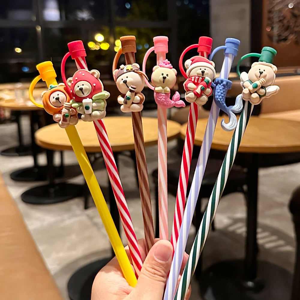 Cute Bear Straws