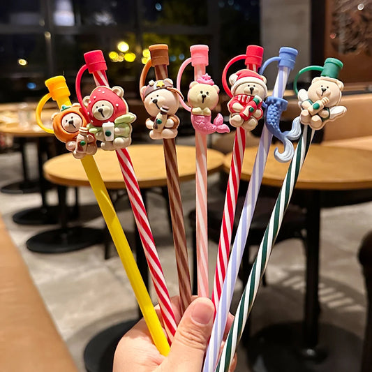 Cute Bear Straws