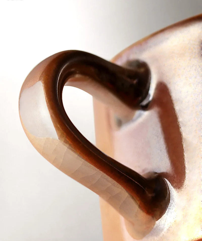 Handmade Green-Bronze Glazed Mug