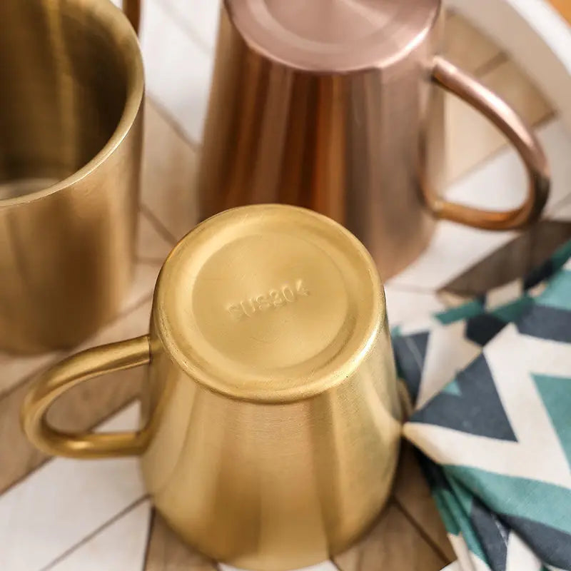 Double Layer Steel Mugs
