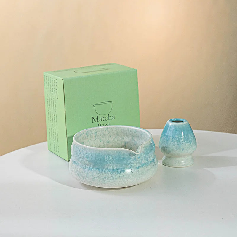 2-Piece Cute Matcha Bowl and Whisk Holder