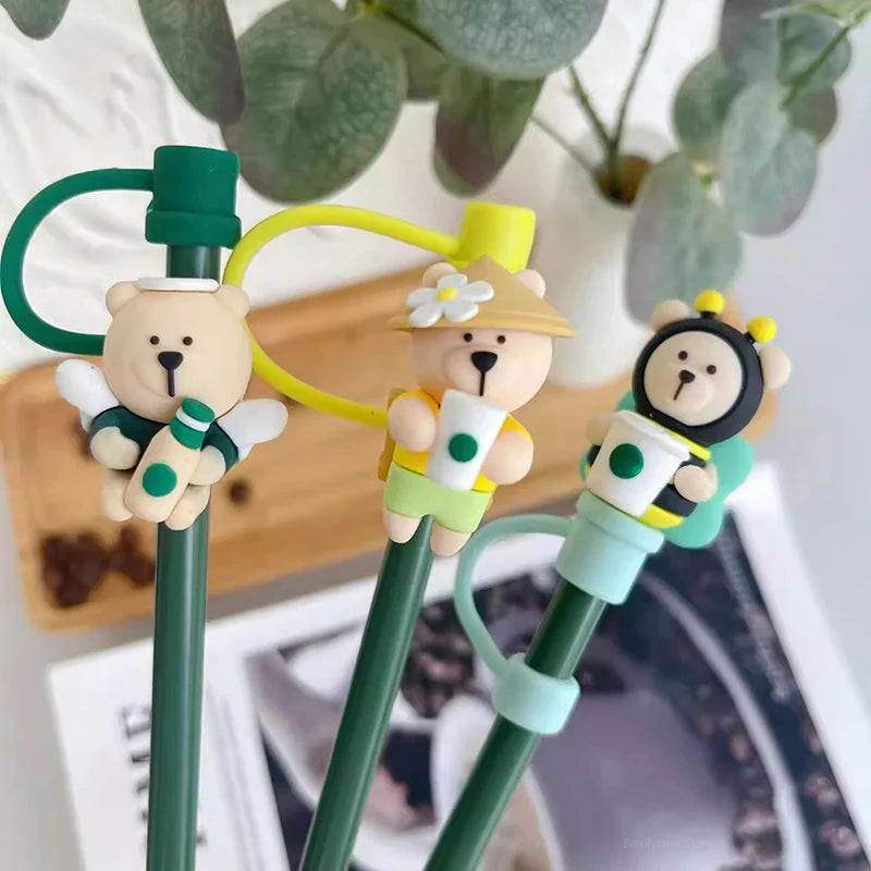Cute Bear Straws