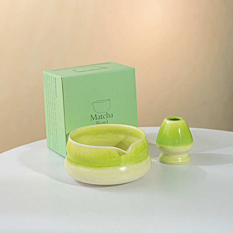 2-Piece Cute Matcha Bowl and Whisk Holder