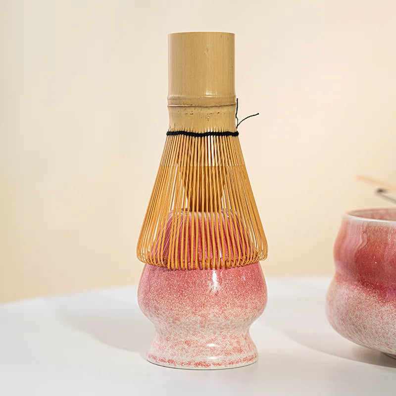 2-Piece Cute Matcha Bowl and Whisk Holder