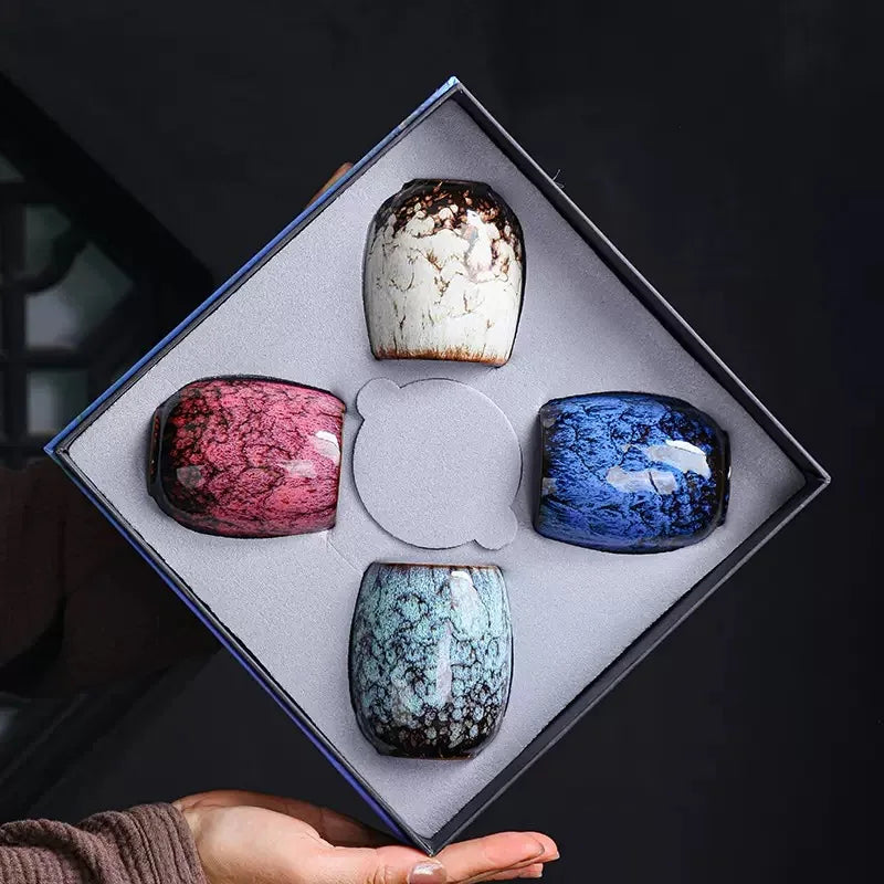 4-Piece Porcelain Sleek Mugs