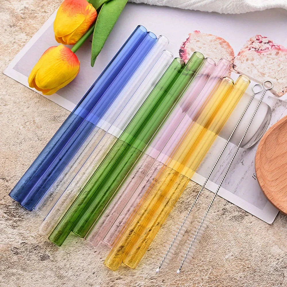 Thick Glass Straws