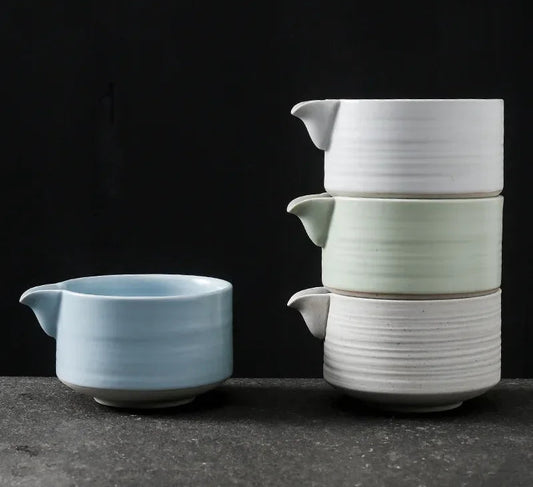 Ceramic Matcha Bowls with Spout