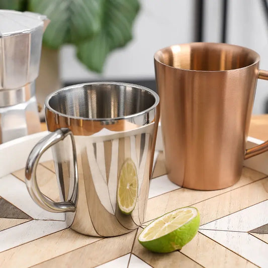 Double Layer Steel Mugs