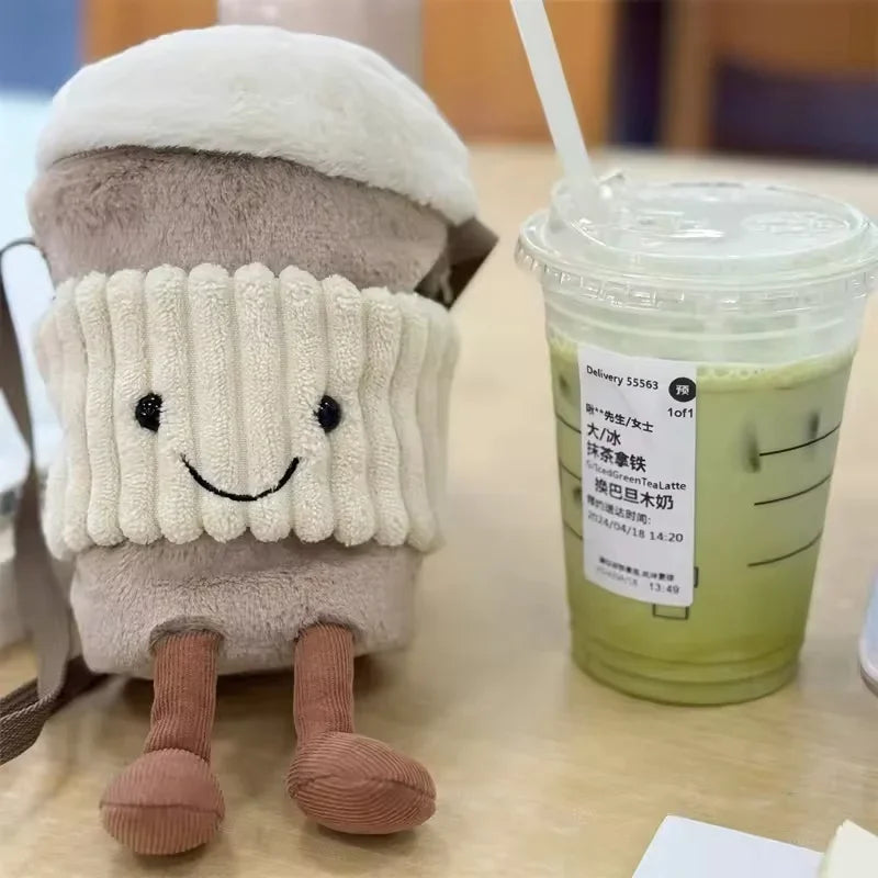 To-go Cup Holder Smiley Plushie